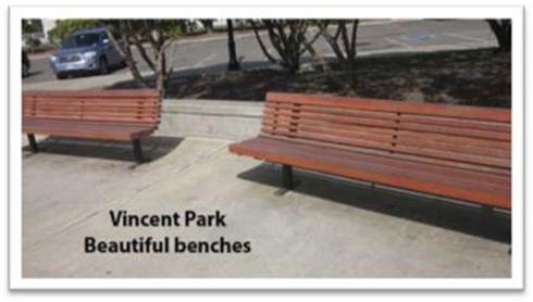 Description: Vincent-Park-Beautiful-Benches